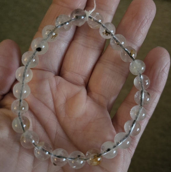 8mm Herkimer Diamond Bracelet - Picture 9 of 15